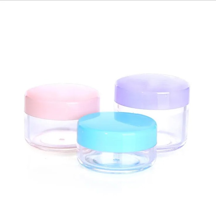 Small Sample Bottles Wax Container Food Grade Plastic Boxes 10g/15g/20g Round Bottom Cream Cosmetic Packaging Box