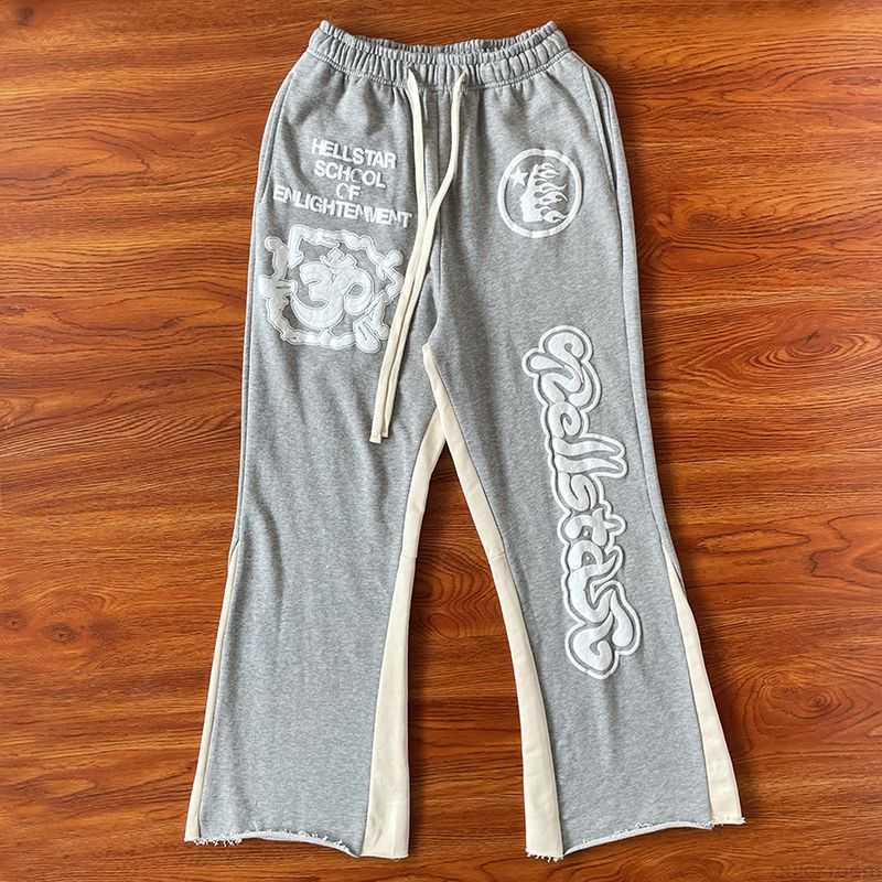 

Designer Fashion Clothing Mens Pants Hellstar Studios Yoga Flare Pants, Gray