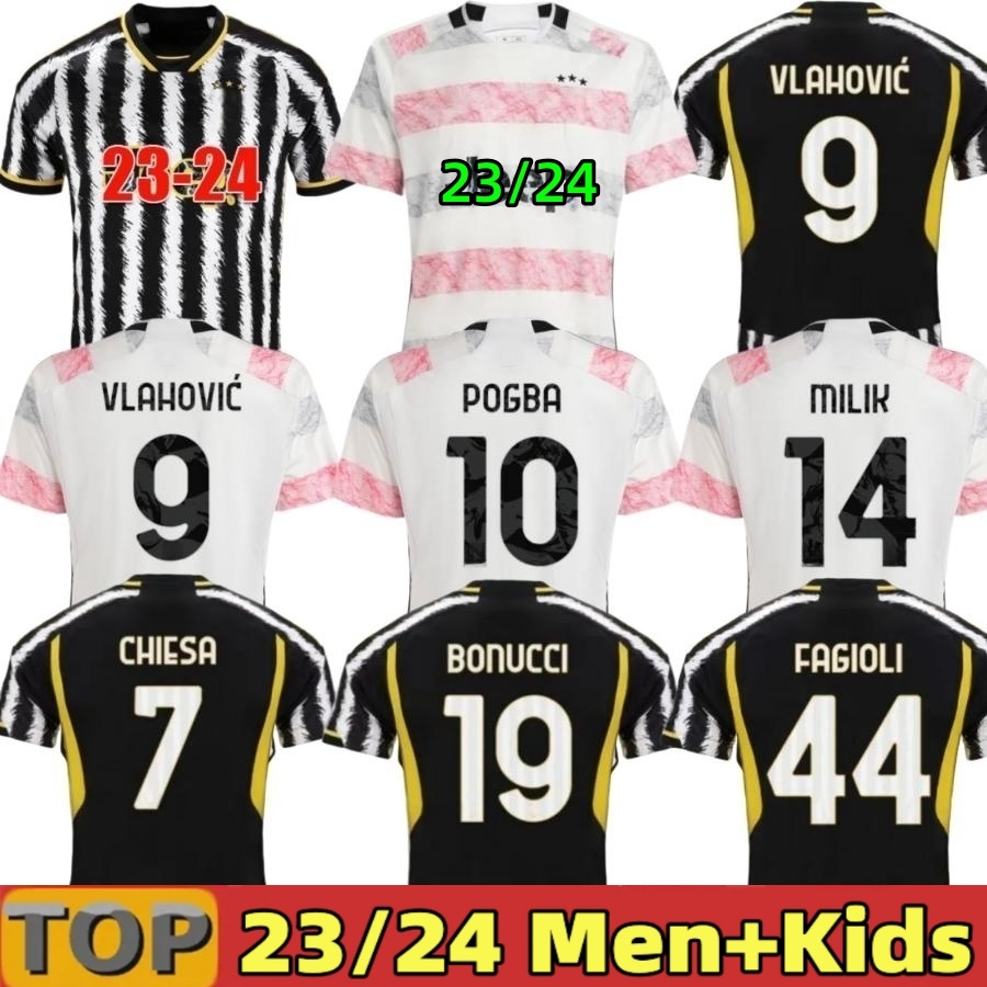 2023 POGBA fans player soccer jerseys 2024 home away MILIK DI MARIA VLAHOVIC KEAN CHIESA McKENNIE LOCATELLI top jerseys 23 24 Kits men and Kids u-image-889062209