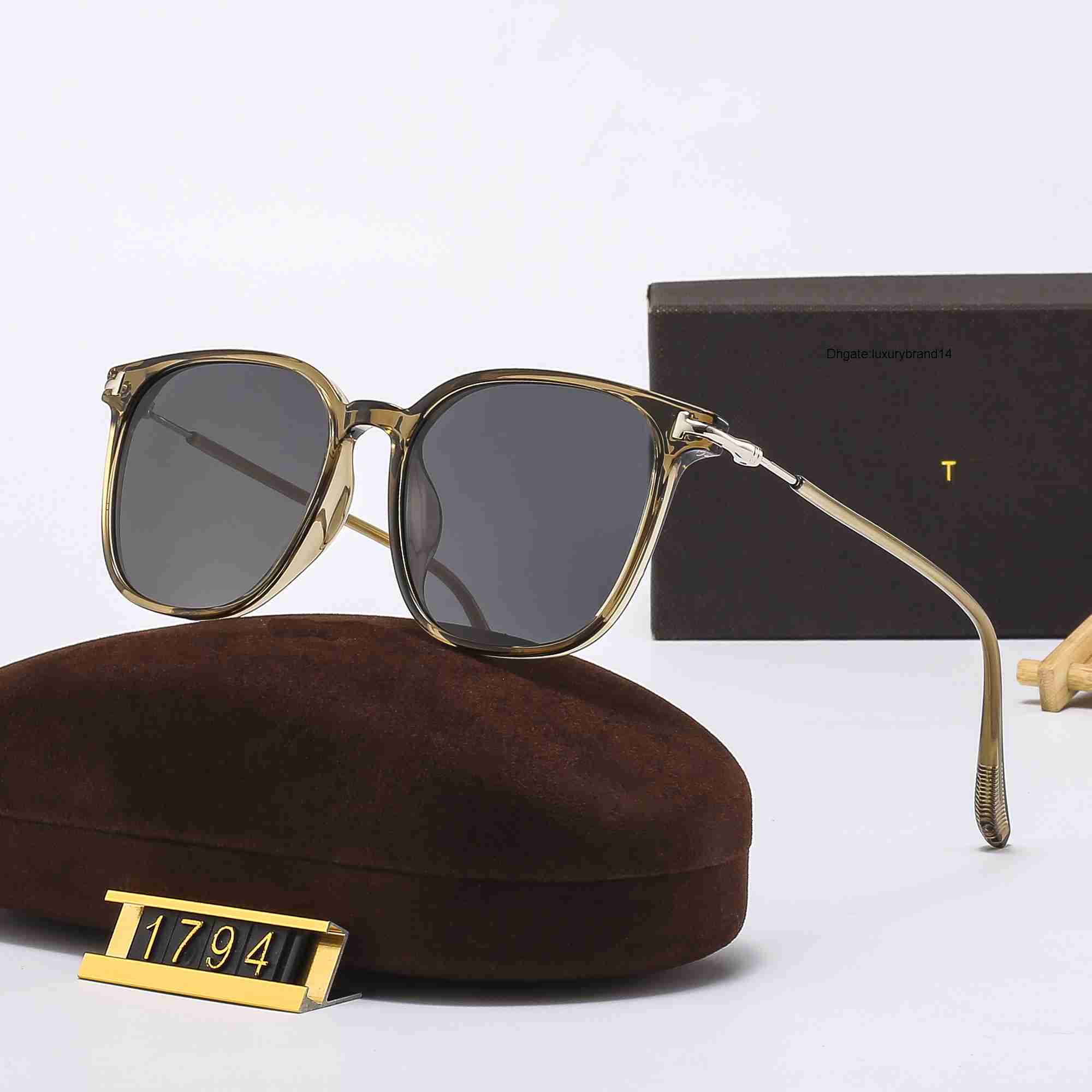 travel metal frame sunglasses for men and women's tempered glass lenses tom-fords photography sunglasses 1794 Square 