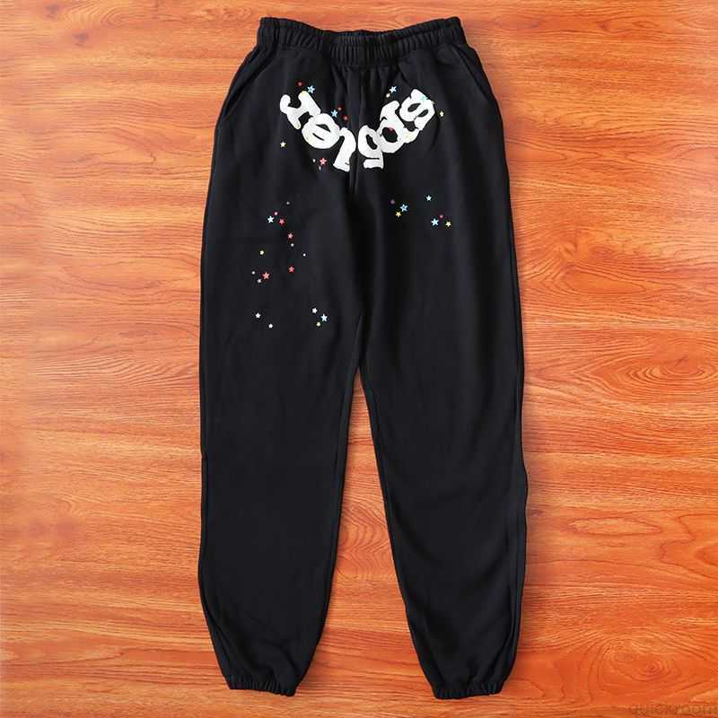 

Designer Fashion Clothing Mens Pants Young Thug Star Same Sp5der 555555 Pants Hoodie Sweatshirt Fashion, Black