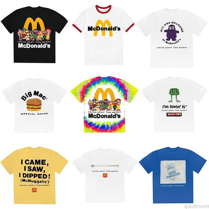 

Designer Fashion Clothing Hip hop Tees TShirts Cactus Plant Flea Market Cpfm Mcdonald's Co Branded 3d Printed Short Sleeves, 1 no.