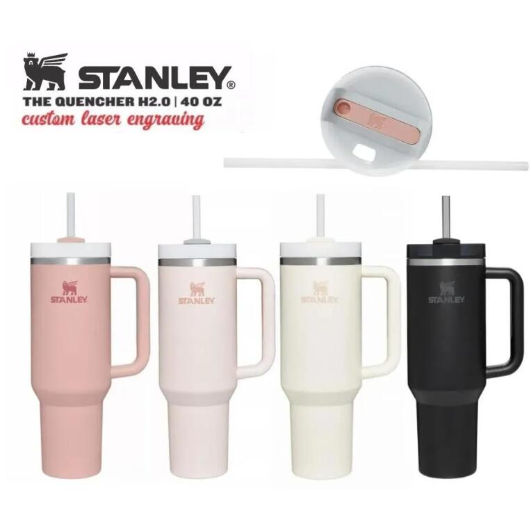 DHL With Stanley Logo Quencher H2.0 40oz Stainless Steel Tumblers Cups Silicone Handle Lid And Straw 2nd Generation Big Capacity Car Cups Water B-image-697323689