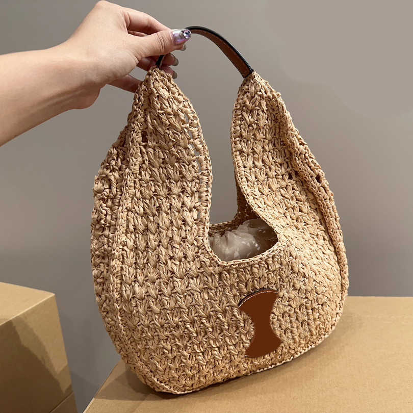 Straw HOBO bags designer Underarm Bag Totes women luxurys handbags beach Bag Tote Handbag Shoulder Crossbody Purse Small Wallet 230615-image-889097104