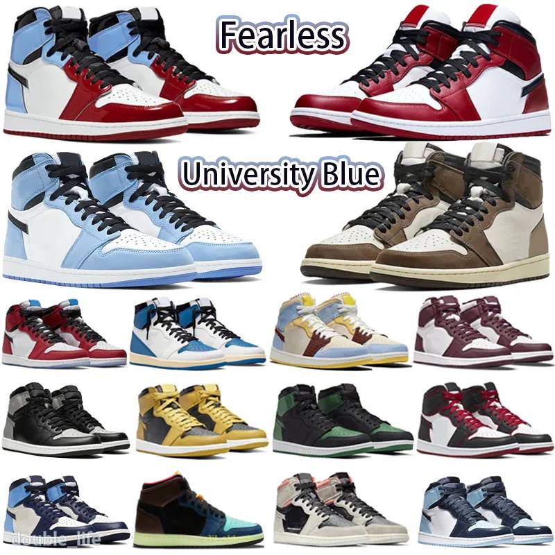 Jumpman 1 1s hommes femmes chaussures de basket-ball Bred Patent University baskets de sport pour hommes
