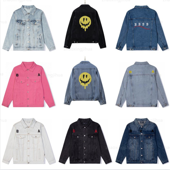 Designer Mens Womens Denim classique paris style vestes en jean cola Casual Manteaux d'hiver Branded Luxe Mans Jacket Stylist Outwear Vêtements O