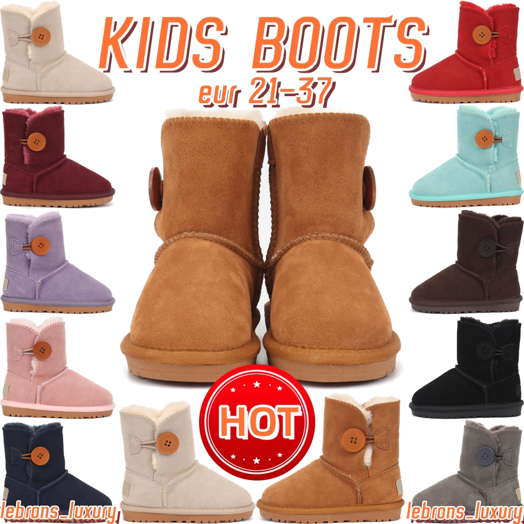 Kids WGG Designer Classic Great en cuir Boots Snow Snow Girls Boys Boys Australia Toddlers Baby Kid Footwear Wggs High Heel Sock Y6HW #