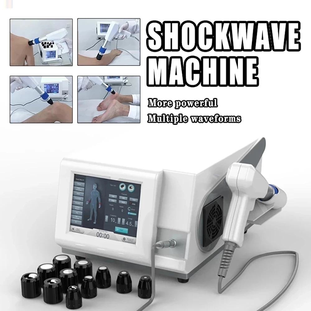 11pcs Pneumatic Shockwave Therapy Machine Body Back Massager Focus Shock Wave Relax Vibrator Relieve Muscle Pain Relief ED Treatment Physiotherap-image-720184038