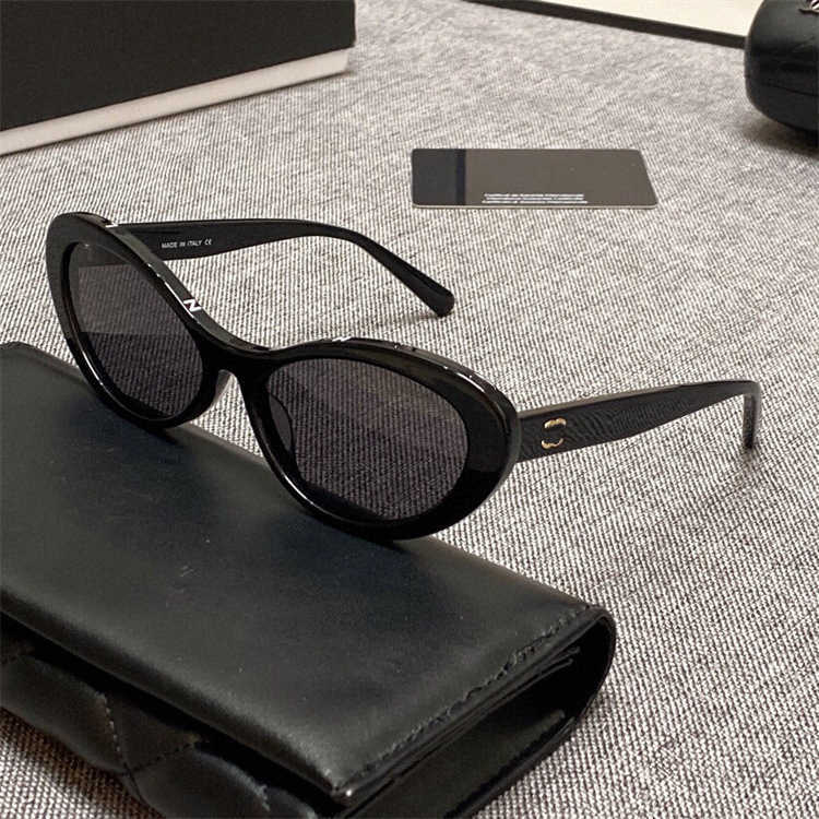 Designer CHAN Sunglasses brand fashion luxury vintage glasses high quality outdoor glasses for men and women Sunglasses letter series elliptical-image-889487301
