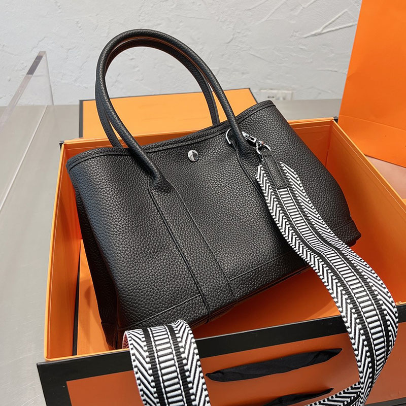 Sac à bandoulière en cuir véritable Fourre-tout Sacs à bandoulière Maman Sacs à provisions en cuir super doux Garniture Sacs à main en peau de va