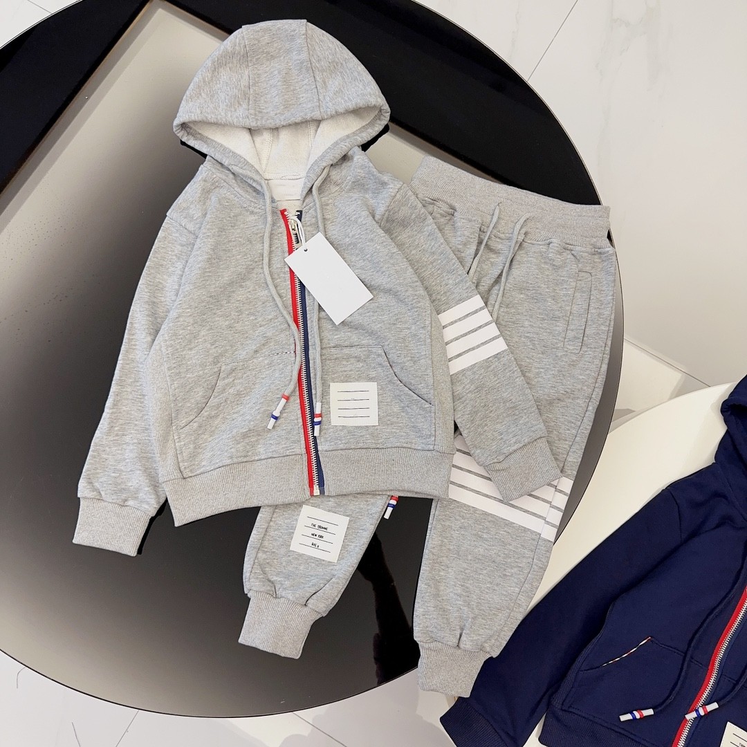 Baby Coat Two Piece Set Kid Designer Sweat à sweat à sweat pour enfants Toddler Toddler Boys garçons de garçons à manches longues Top Brand Child