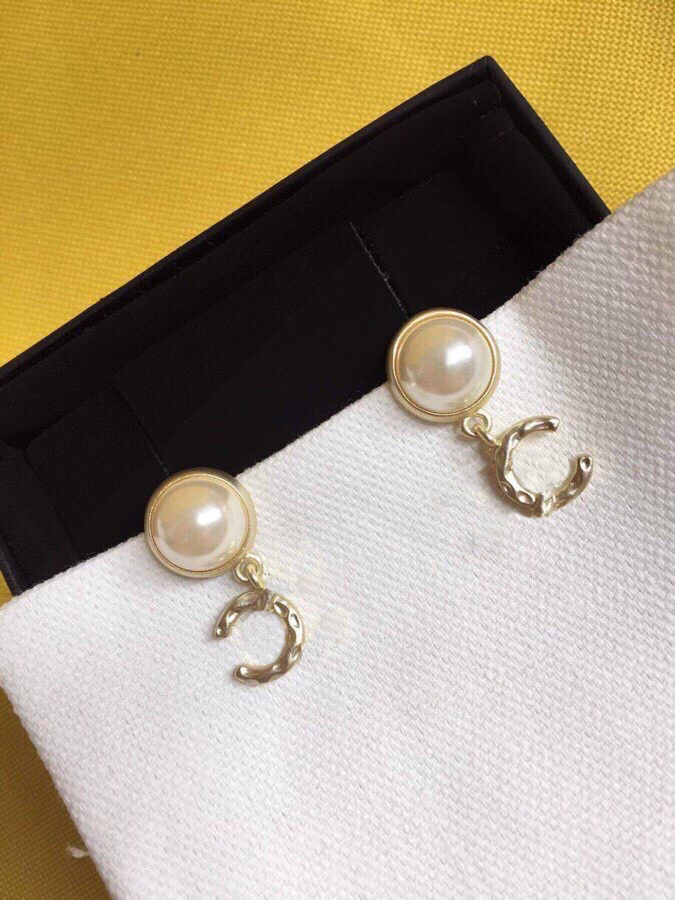 Stud C Earring Designer Luxury Jewelry Women Earing Classics C Logo Hoop Pearl Earrings Fashion CCity Woman 23343-image-889888092