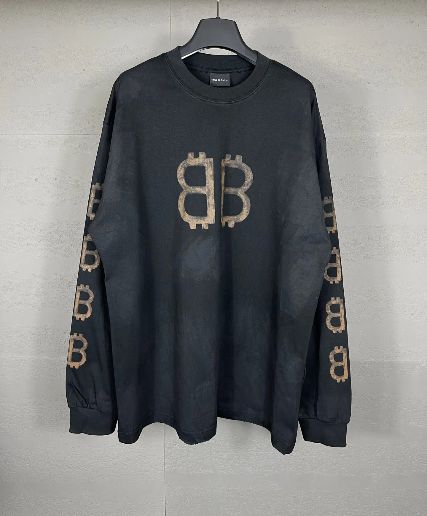 Nouveau pull tricoté lettre jacquard AOP en automne / hiver 2022acquard machine à tricoter e Custom jnlarged détail ras du cou coton csgss5vy