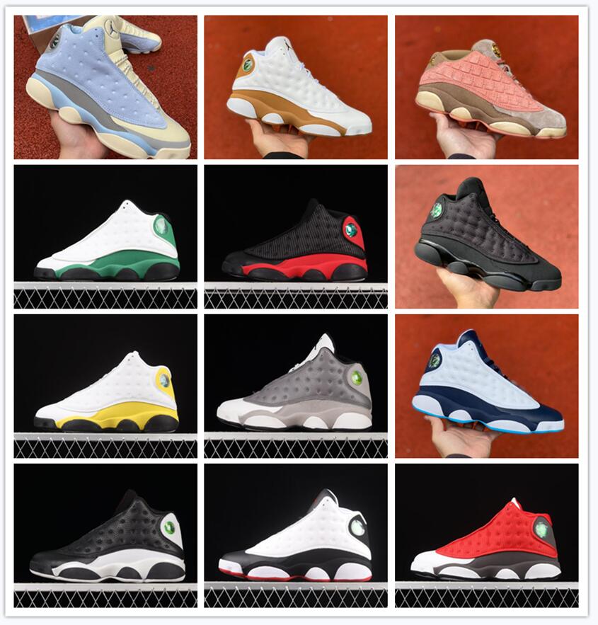 13 13s homme chaussures de basket-ball aj13 île vert COURT violet casquette et robe hommes sport baskets formateurs chaussures respirantes