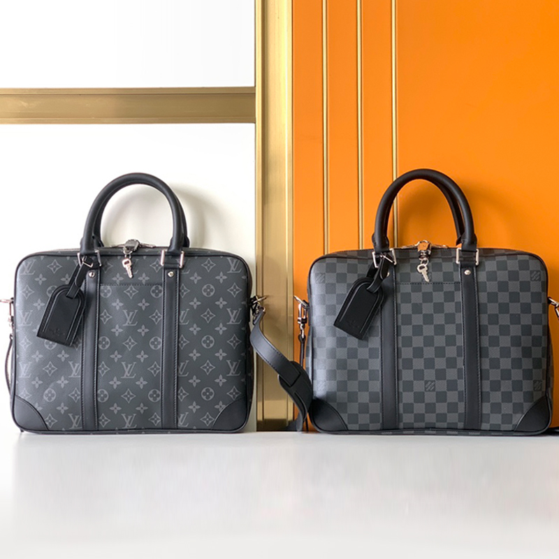 Louis Vuitton VOYAGE Briefcases 13 inch Laptop Purse Handbag Shoulder Bag-image-890414103