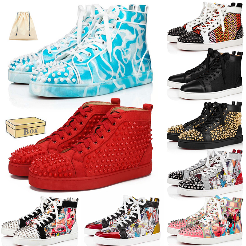 aaa+ Christians Red Bottoms Shoes Luxury Brand Men Women Platform Designer Sneakers Luxurys Womens Mens Shoe Loafers Fashion Spikes Casual Traine-image-890583359