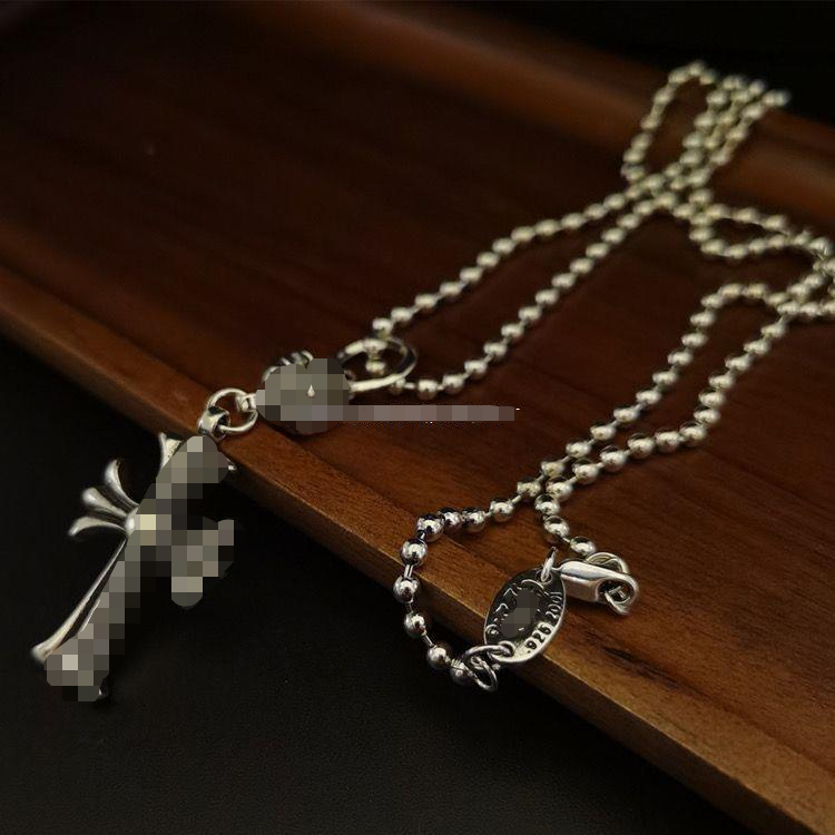 Fashion Necklace Retro Cross Necklace Personality Fashion Street Photo Sweater Chain Men and Women of The Same High Version Handsome-image-938264020
