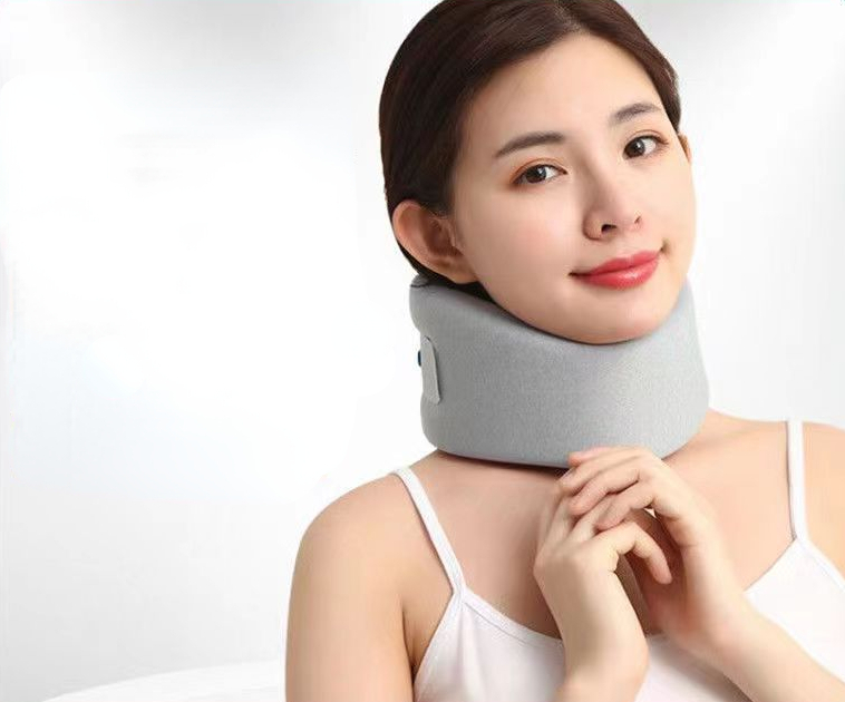 Cervical Gear Prevent Neck Tilt Orthotics Fixed Support Cervical Spine Anti-bow Neck Protector Sleeve Breathable Sponge Full Wrap Neck Brace-image-890619415