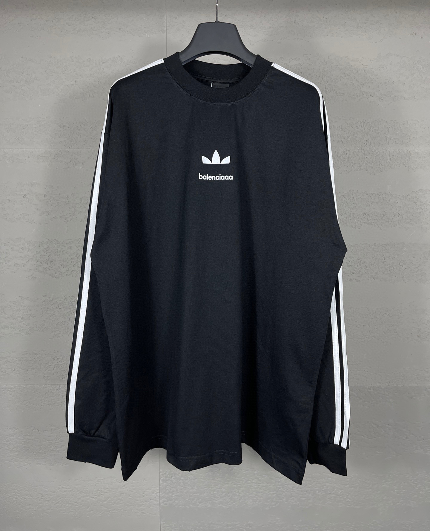 Sweats à capuche grande taille pour hommes en automne / hiver 2024 machine à tricoter acquard e Custom jnlarged detail crew neck cotton 34tg
