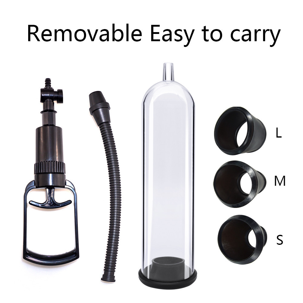 Male penis pump Manual Penis Enlarger Enhancement Erection sex toy for mens Vacuum Pump Big Dick Trainer Male Lasting Masturbator-image-890564802