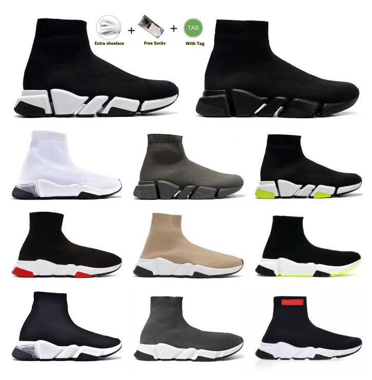 

2023 Speeds 2.0 1.0 Casual Shoes Platform Sneaker Men Women Designer Tripler Paris Socks Boots Black White Blue Light Ruby Graffiti Vintage Beige Trainers Sneakers S9