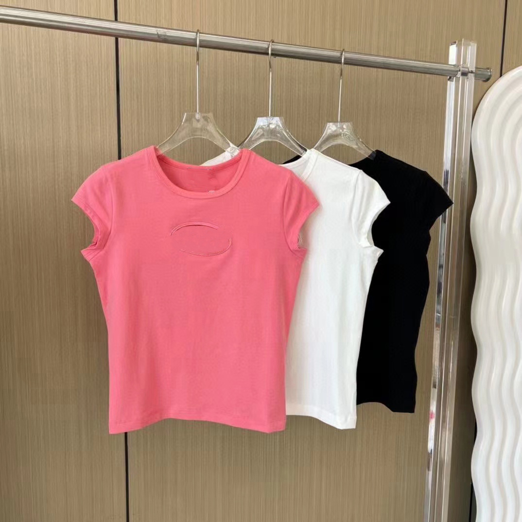 

Brand New Women' shirts Slim Cotton 100% Women T-shirt short-sleeved for Female Thin White Pure Tops Woman T shirt, Black