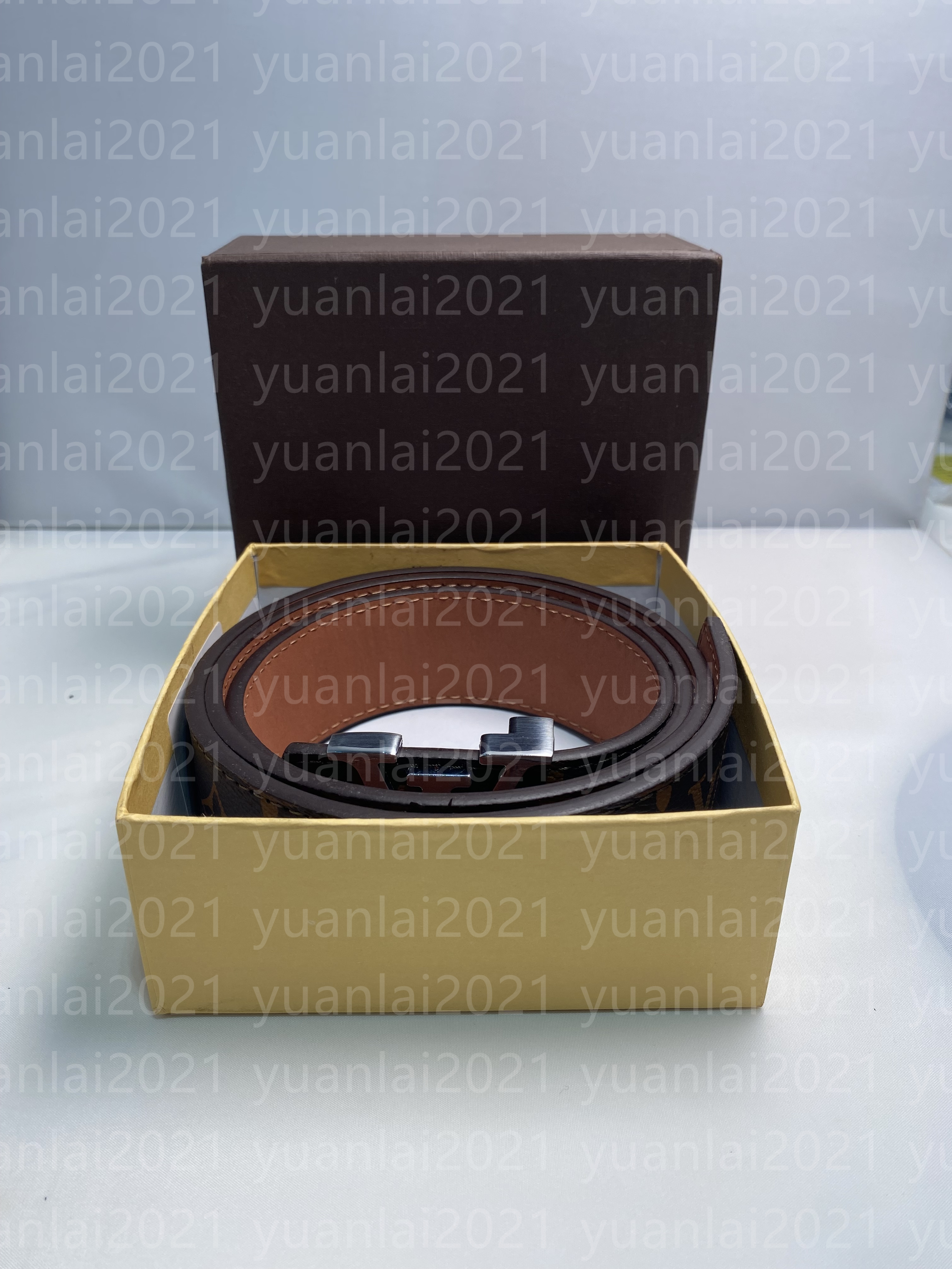 

2023 Men Designers Belts Classic fashion casual letter smooth buckle womens mens leather belt width 3.8cm with orange box, Multi