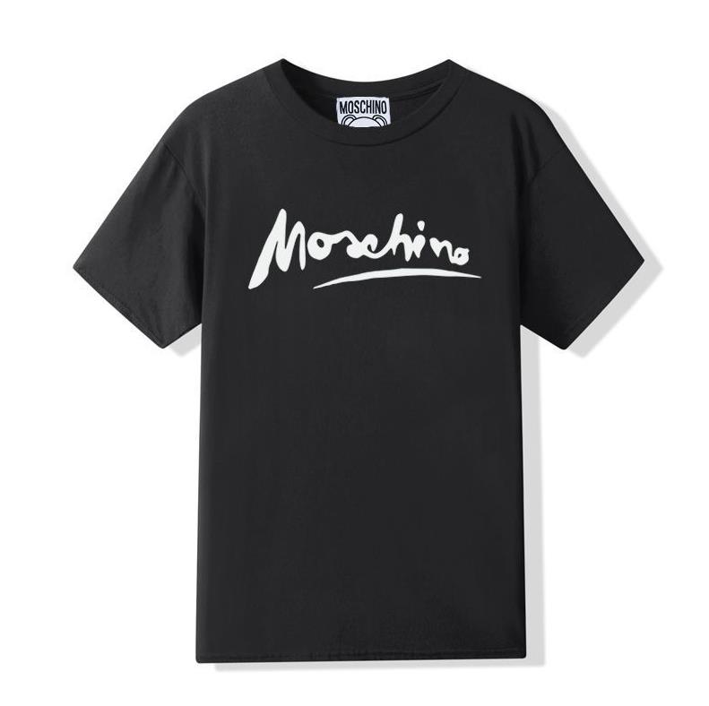 

2022 new fashion designer men's large T-shirt high-quality latest men's and women's monogram print short sleeve round neck cotton T-shirt Moschino #111, A+