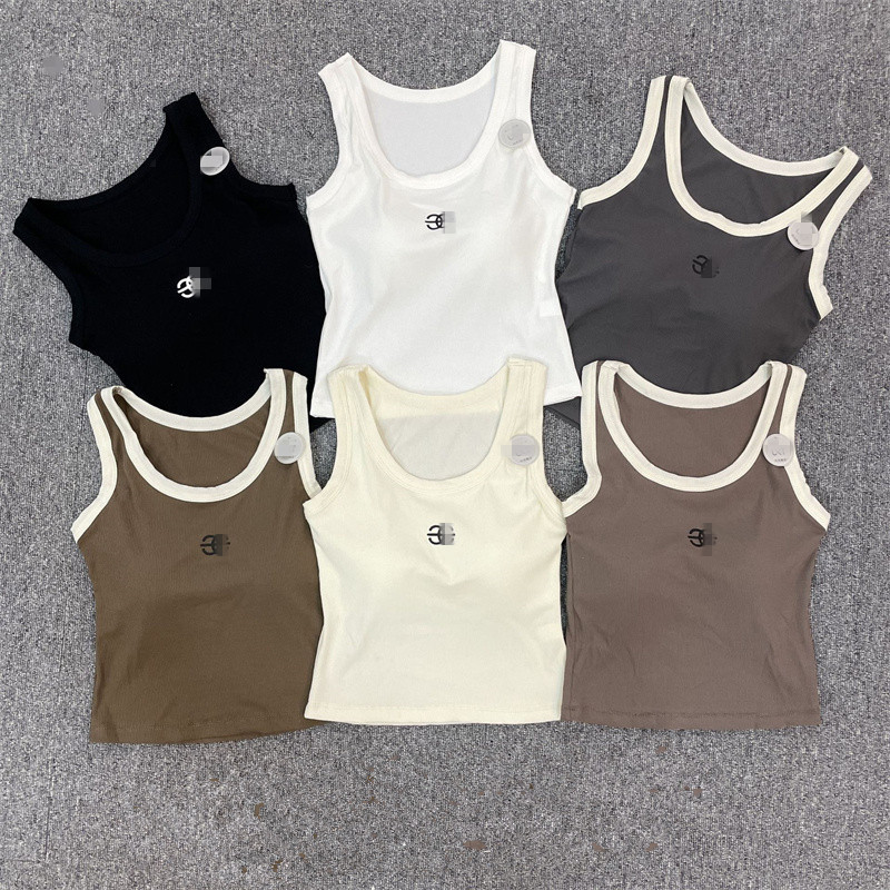 

designer t shirt woman LOWE cropped top knits Tankem broidered womens tops sexy sleeveless sport Tee yoga summer tees vests Fitness Anagram Sports Bra Mini