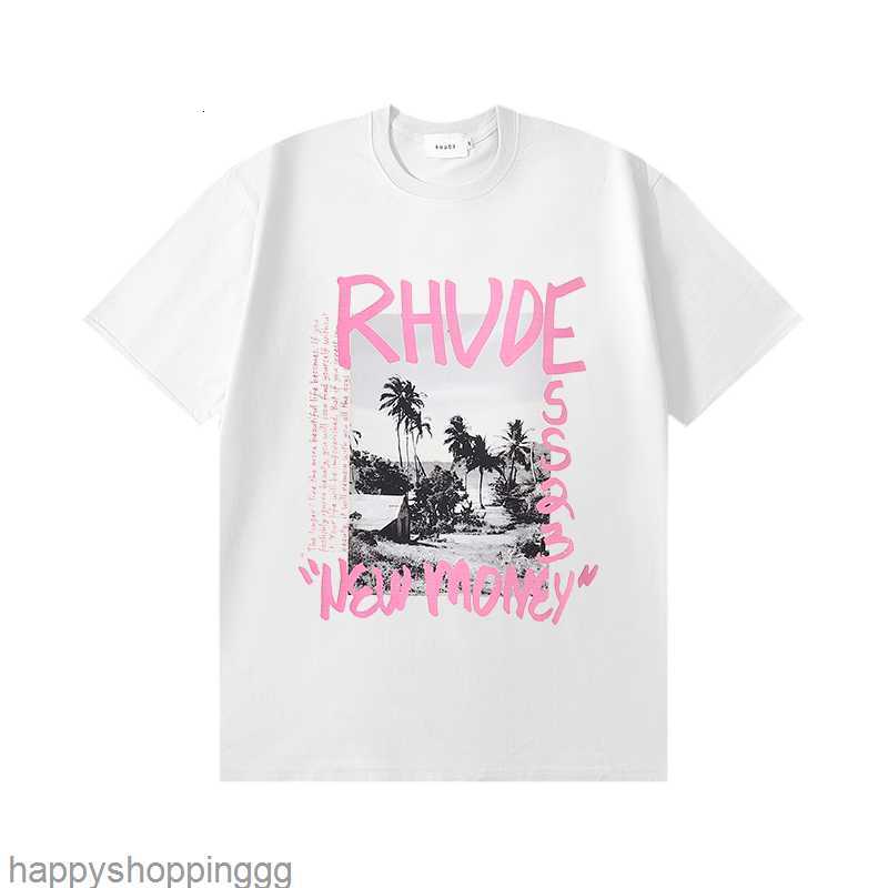 

Rhude US Size M-XXL Designer Mens T Shirts For Summer Men Women t-Shirts Fashion tshirt With Printing, 88888-b@g