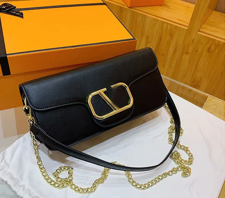 

PU Leather Handbag Chain Bag Women luxurys Fashion Designers Bags Female clutch Classic Women Girl Handbags, Sky blue