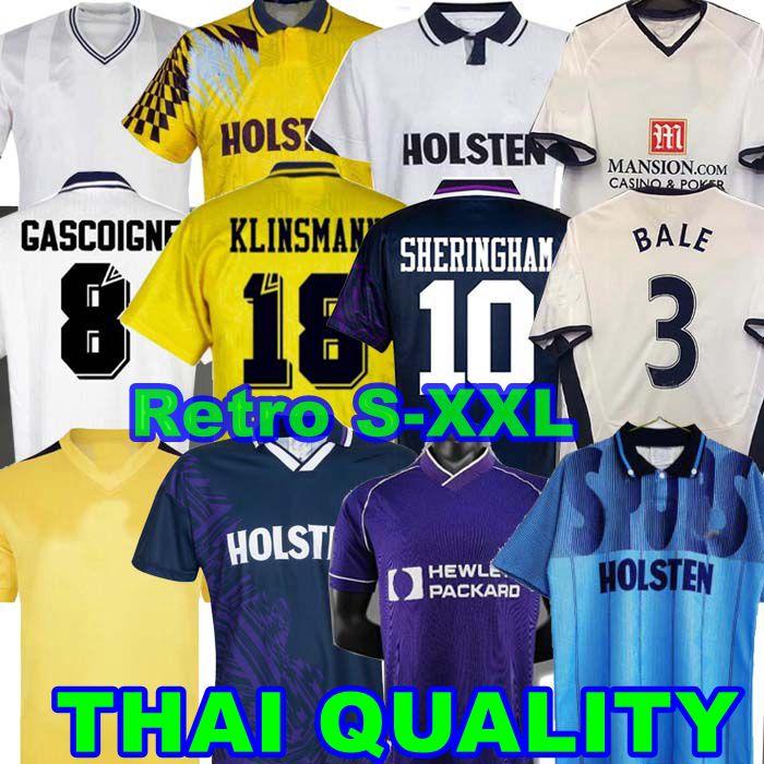 

Totten 1990 1998 1991 1982 Retro Klinsmann GASCOIGNE ANDERTON SHERINGHAM Ginola BALE Ferdinand soccer jersey Centenary 92 93 94 95 08 09 MODRID, 08/09 home