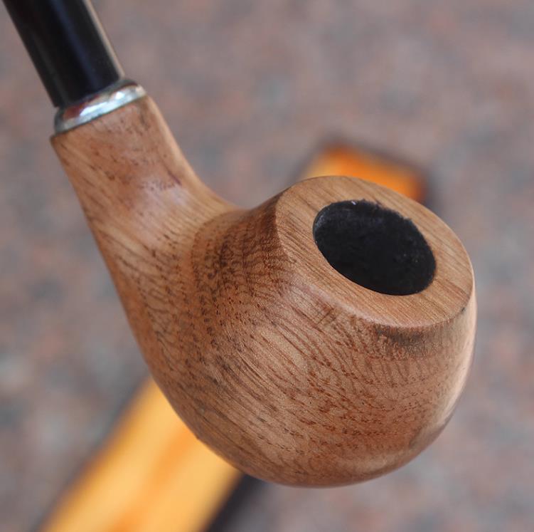 

Smoking Pipes Long stem solid wood natural color tobacco pipe Heat-resistant mountain wood dry pipe CF667-1 Super long mouth wooden pipe smoking accessories