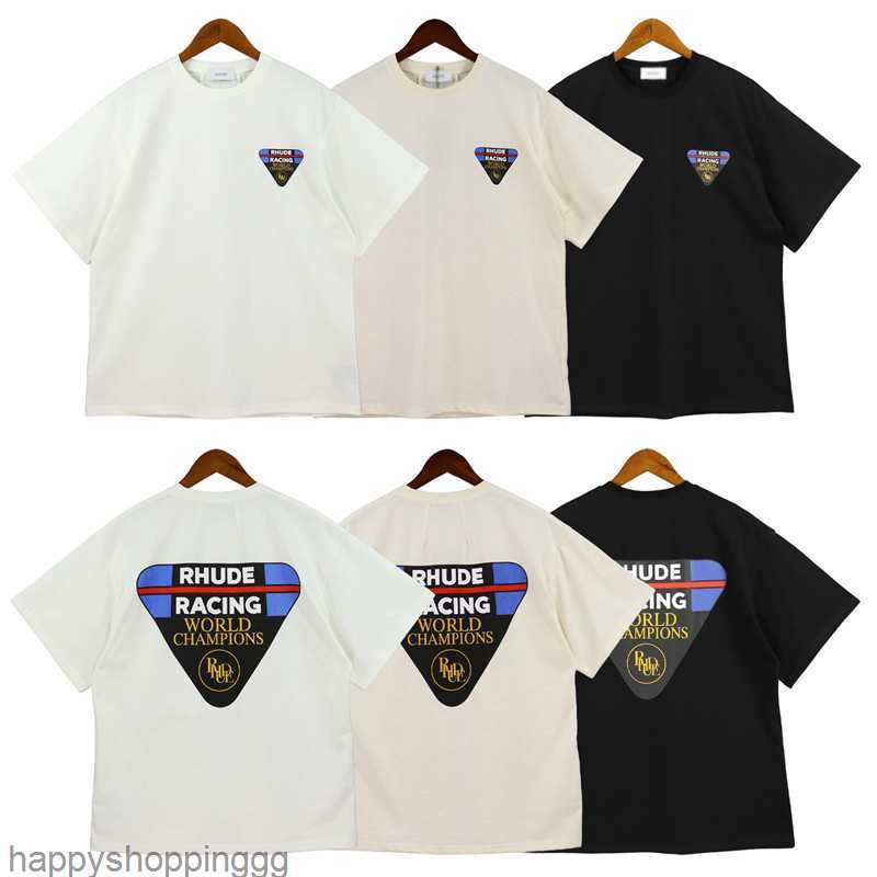

23 luxury Brand rhude shirt Mens T-Shirts Womens Designers T shirts Fashion Men Tees spring Auumnt Casual Tshirts US SIZE S-2XL