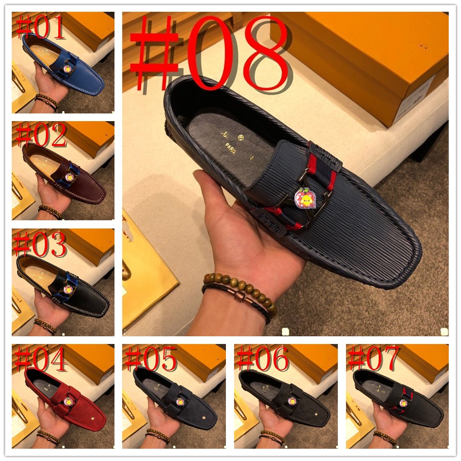 38MODEL Mocassins Hommes Chaussures Casual Slip On Chaussures De Luxe Designer Hommes Conduite Chaussure De Mode Sapato Masculino Social Buty Mes