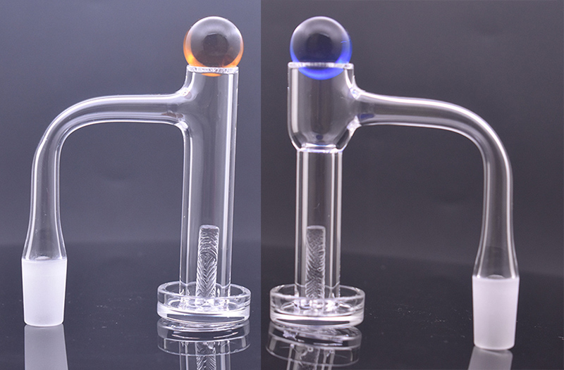 

Fully Weld Smoking Accessories Beveled Edge Contral Tower Quartz Banger 80mm Height Bucket Seamless Welded Quartz Nails for Dab Rig Glass Water Bong Pipes