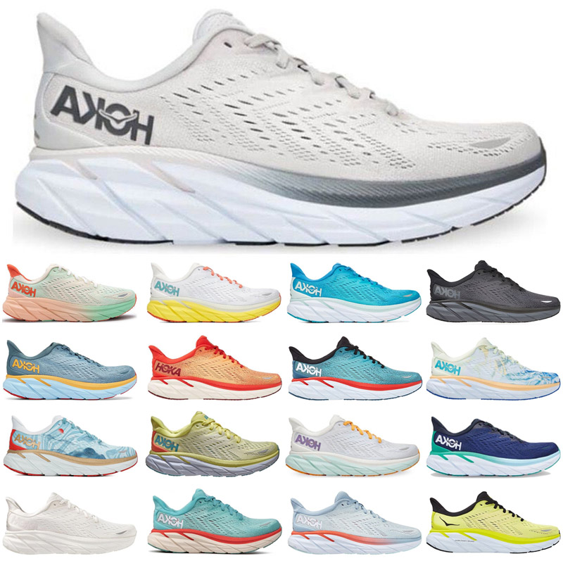 

WITH BOX designer Hoka One Clifton 8 Athletic Shoe Running Shoes Bondi 8 Carbon X 2 Sneakers Shock Absorbing Road Fashion Mens Womens Top Designer Women Men Size 36-45