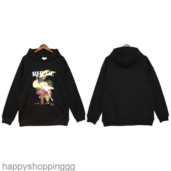 

Rhude 20ss Mens Designer Hoodies Men Streetwear Fashion Man Hoodie Smiley Printing -XL 348OT, B@#g