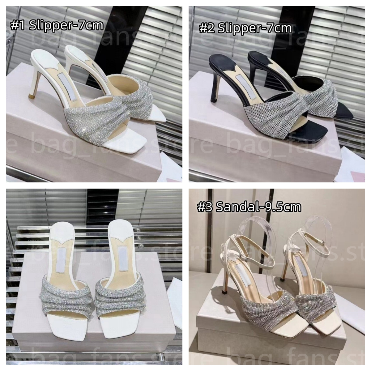 10A Designer Slippers Women Outwear Summer High Heels with Diamond Fashion Sandals 7cm/9.5cm 25112-image-916879959