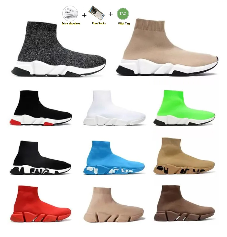 

Sock shoes designer men casual shoes womens speed trainer socks boot speeds shoe runners runner sneakers Knit Women 1.0 Walking triple Black White Red Lace Sports 36-45, 11