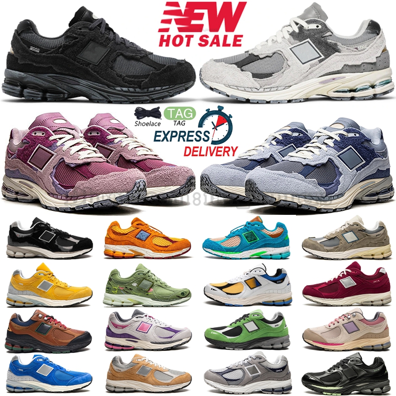 2002r Designer Casual Chaussures Protection Pack Nuage de Pluie Phantom Noir Blanc Gris Rose Violet Encens Daim Rouge Camo Bleu Marine Hommes Fem