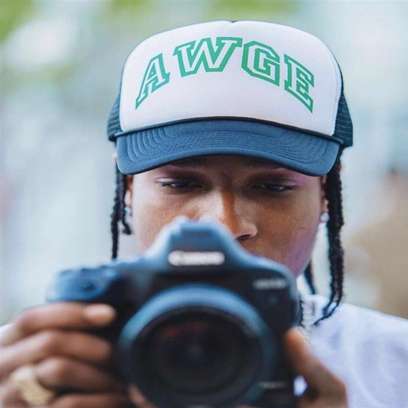 

AWGE Baseball net cap ASAP ROCKY and hip hop Street couple cap235v, Blue