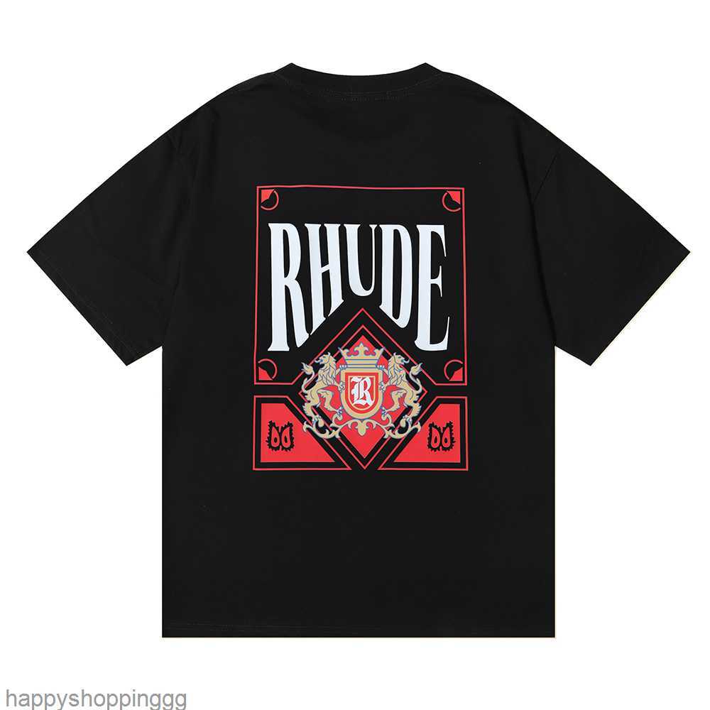 

Spring Summer Rhude T Shirt Man T Shirts Women Tees Skateboard oversize Men Short Sleeve T-shirt luxury Brand Men's T-shirts US SIZE S-XXL, Rh-19