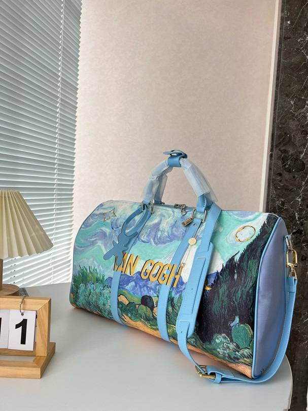 

Designer Duffle Bags van gogh Holdalls Duffel Bag Luggage Genuine Leather Travel Bags Men Women Luggages Travels High Quality Fashion Keep Style all weekender bag v, 53x21x32cm