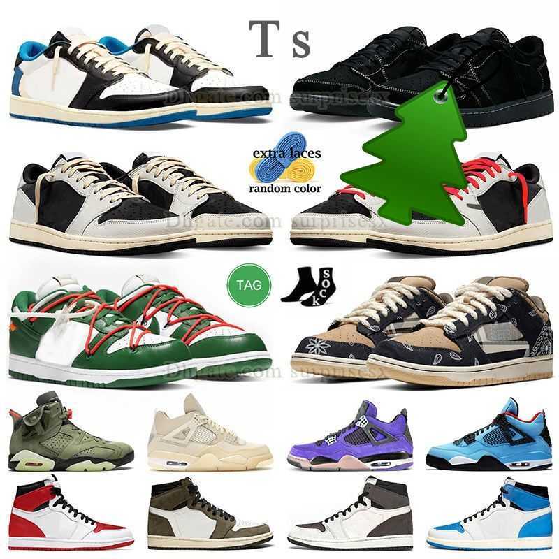 

NB 2023 J4 jumpman 1 low travis basketball shoes dunks lows 1s scotts sail black phantom fragment blue one og olive green 4 retro, A11 36-46 ts white blue