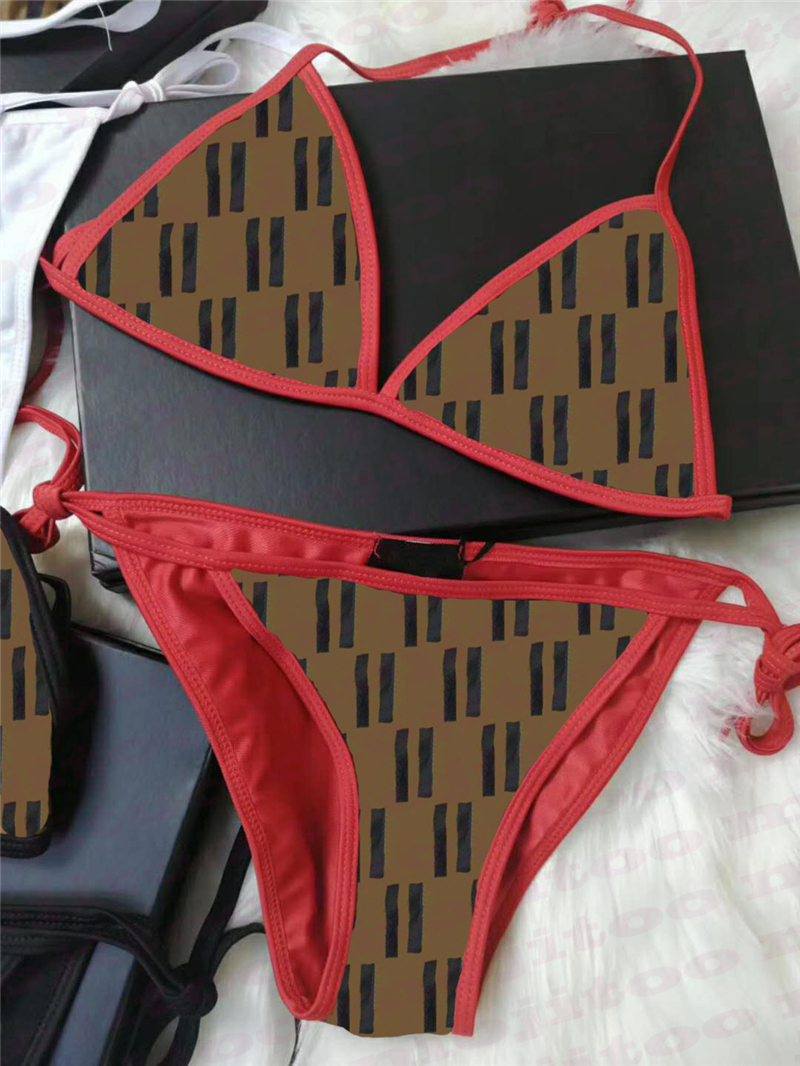 

Designer Split Swimsuit Lady Hot Selling F Pattern Bikini Retro Classic Womens Fashion Swimwear Bandage Sexy Bathing Suits One Piece Girls Swimming Clothing, Extra