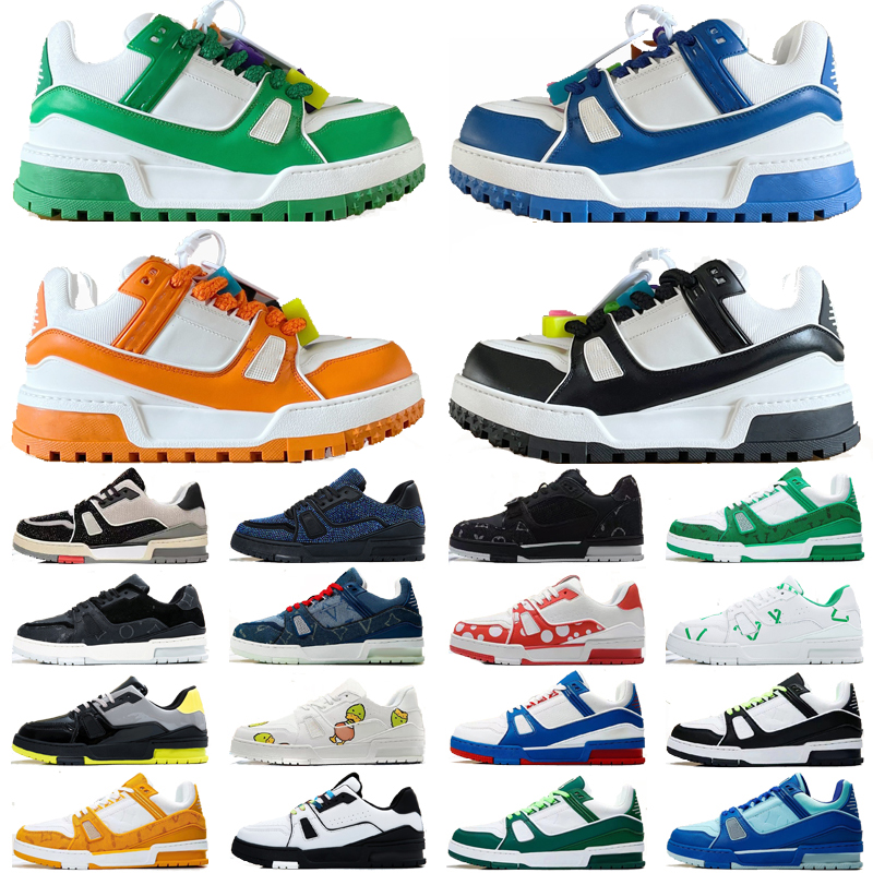 

Designer Luxurys Trainer 2 Casual Shoes Virgil Abloh Catwalk Model Men Womens Natural Green Grey Black Purple Bread Shoes Sneakers Monogram Flowers 408 Trainers, Colour# 21