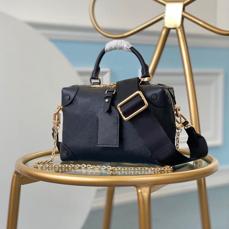 

Designer Handbag Luxury Shoulder Bags M45571 Petite Malle Souple Genuine Leather Chain Bag 20CM High Imitation Underarm Bag With Box ZL100