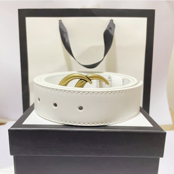 

Fashion width 2.8cm classic Ladies designer belt in red white yellow black Casual letter smooth buckle belt with box, Belt and box