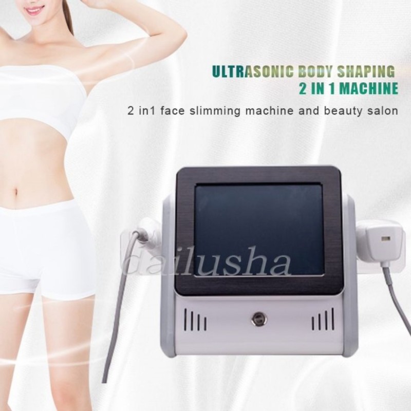 

2023 High Intensity Focused Ultrasound 2 in 1 HIFU Skin Tightening Machine Ultrasound Face Lifting Body Shaping Beauty Salon Beauty machine
